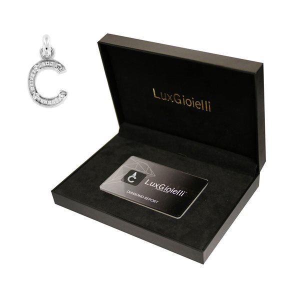Pendente Lux Gioielli in Oro bianco Diamante 0.04 Ct BILCI30C;9B - BILCI30C;9B